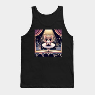 Dancing Cat Balerina Tank Top